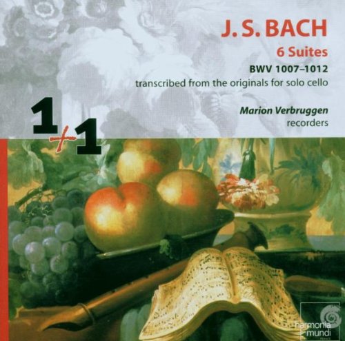 Cover image : J.S.バッハ:無伴奏チェロ組曲BWV 1006-1012(全6曲)(リコーダー版)(2CD) [Import] (CELLO SUITES)