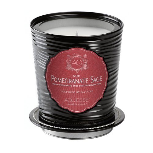 Aquiesse Fine Scented Portfolio Tin Candle - Pomegranate Sage 11oz