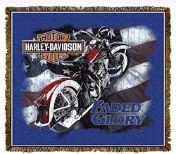 Harley-Davidson&reg; Motorcycles Faded Glory Throw