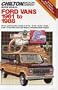 Ford Vans 1961-88 (Chilton's Repair & Tune-Up Guides)