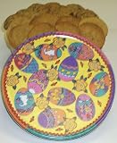 Gourmet Food : Scott's Cakes Cookie Combos - Brownie Chunk and Peanut Butter 2 1/2 lb. Large Easter Egg Tin