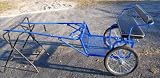 BLUE Easy Entry mini cart miniature horse drawn cart