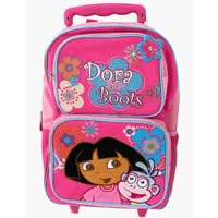 Dora The Explorer Luggage Backpack - Full Size Wheeled Backpack by GDC