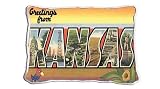 Greetings from Kansas Pillow - 9 x 13 Pillow