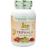 Organic Triphala Powder 100 Veg Capsules. 100% Pure and Natural Super Food Supplement. Non GMO, Gluten FREE. US FDA Registered Facility. Kosher Certified Vegetarian Capsule. All Natural!