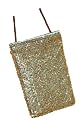 Nicole Miller Universal Cell Phone Carry Case with Shoulder Strap, Antique Gold