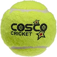 Cosco Light Weight Cricket Ball, Pack of 6 (Yellow)