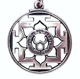Trisula Yantra Hindu Buddhist Buddhism Pendant Mantra Necklace Lotus Vajra Jewelry