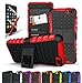 Fire Phone Case, CINEYO(TM) Heavy Duty Rugged Dual Layer Case with Kickstand (Amazon Fire Phone Case Black) (Black) (Red)