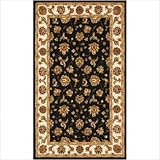 IMAGE OF Crescent Drive Rugs KXS81342-101 Linden Black / Beige Oriental Rug Size: 8' x 11' Rectangle