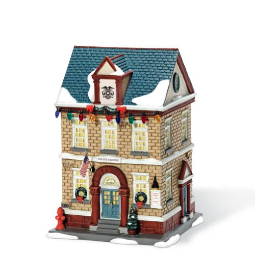Department 56 A Christmas Story Village Lit House, Police Station
