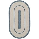 5' x 8' Rectangular Made-to-Order Capel Area Rug 0206QS05000800400 Denim Color Hand Braided in USA 