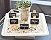 Framed Chalkboard Place Cards with Easel - Set of Three