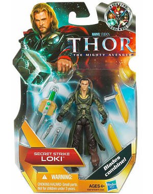 Thor Movie 4 Inch Series 1 Action Figure Secret Strike Loki