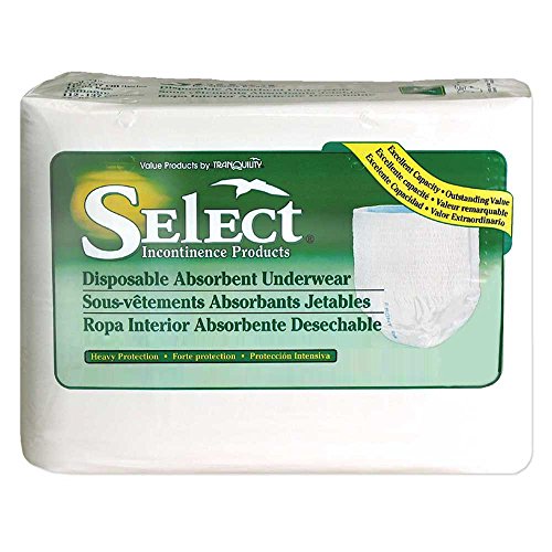 Select Pull-On Disposable Underwear XXL Case/48 (62-80 in.)