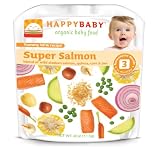 HAPPYBABY Organic Baby Food, Stage 3, Super Salmon, 4 Ounce Pouch (Pack of 16) by HAPPYBABY Lowest Price