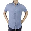 Armani Collezioni denim blue shirt