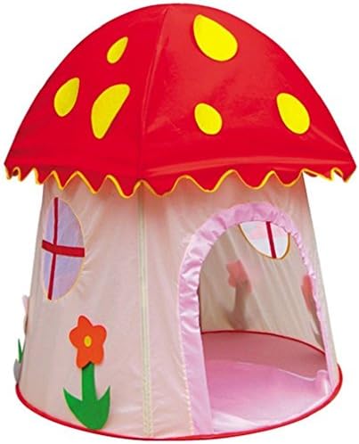 SZNEX Large Space Children Princess Castle Game Play Tent Beautiful Mushroom Children Play Tent Outdoor and Indoor Playhouse for Children Birthday Gift