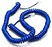 Telephone Cord Handset Curly - Tough Long Lasting And Resilient - Phone Color Classic Blue 25ft - 2 Year Replacement Warranty - Works on virtually all Trimline Phones and Princess Telephones - Also Available in 15ft Cord Lengths - Landline Telephone Accessory - TM iSoHo Phones
