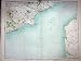 MAP 1891 DOVER ENGLAND HASTINGS FOLKESTONE BOULOGNE
