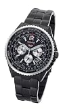 Accurist Skymaster MB755B Gents Black Ip Chronograph Bracelet Watch