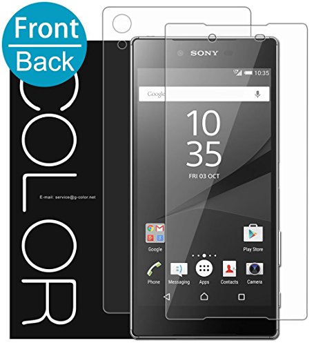 [Front+Back] Sony Xperia Z5 Premium Glass Screen Protector, G-ColorÂ® 0.2mm 3D Tempered Glass Screen Protector for Sony Z5 Premium / Z5+ / Z 5 PREMIUM with Lifetime Warranty [Color120]
