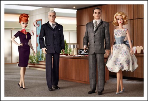 Barbie Collector Mad Men Complete 4 Doll Set BFC Exxclusive SOLD OUT Roger Sterling, Don & Betty Draper, Joan Holloway