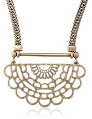 Lucky Brand "Adorn You" Mixed Media Openwork Necklace, 2"