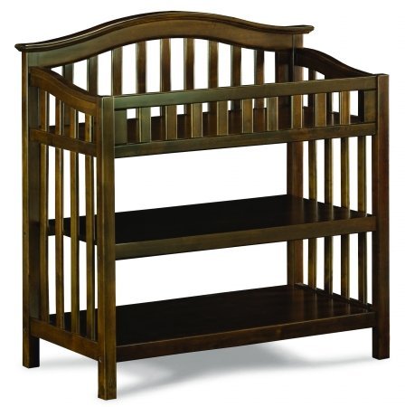 Atlantic Furniture 98814 Windsor Knock Down Changing Table in Antique Walnut