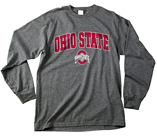 Ohio State Buckeyes Long Sleeve Shirt Charcoal Heather Gray