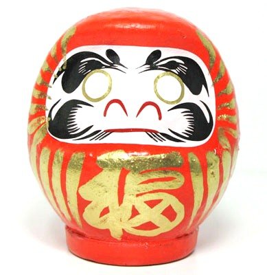 群馬県　伝統工芸品　高崎張り子　縁起物　目なし達磨（小）