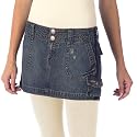 Juniors'Mossimo Supply Co. Denim Mini Skirt- Light Wash