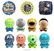 Disney Pixar Capsule Figure Toys with 3 Mylar Balloons - Toy Story, Wall-E and More