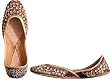 Beaded & Sequin Indian Khussa Belly Dance Shoes for Women Handcrafted Casual Footwear Available in Various Sizes