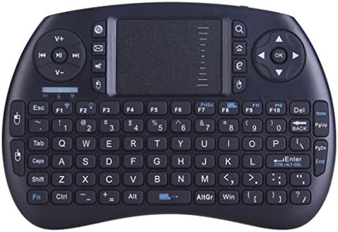 Happycamping 2.4GHz I8 Mini Handheld Wireless Keyboard and Mouse with Touchpad for PC,Pad,XBOX 360,PS3,Google Android TV BOX,HTPD,IPTV with Removable lithium Battery