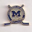 Maine Black Bears Hockey Circle and Sticks Pin