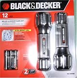 Black & Decker 12 LED Deluxe Aluminum Flashlight - Set of 2