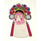 Opera Mask, Chinese Papercut (Print On Demand)