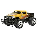 New Bright 1:15 Radio-Controlled Yellow Hummer H3T with Black Flames