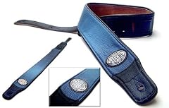 Blue 'Padded Series' Faux Leather Guitar Strap for Electric/Acoustic/Bass Guitar