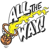 All the Way Basketball Temporary Tattoos