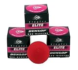 Dunlop Elite Singles Squash Hardball - 3 Balls