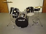 Bridgecraft 5 Pc Drum Set with Cymbals - Black - B0007KHXXU