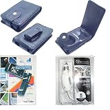 Black Leather Case for Apple Ipod Video 60gb + Naztech Car Charger for Apple Ipod + Screen Protector