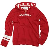 One Industries Honda Benton Women's Hoody Zip Race Wear Sweatshirt/Sweater - Color: Red, Size: Medium