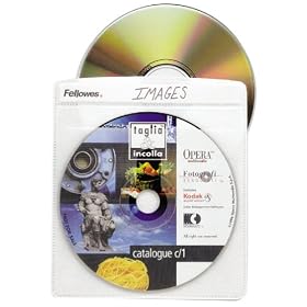 <b>Fellowes CD Sleeves 100 CD Capacity Clear Vinyl Double Sided (50-Pack)</b>