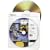 Fellowes CD Sleeves 100 CD Capacity Clear Vinyl Double Sided (50-Pack)