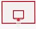 42 x 72 Rectangular Wood Basketball Backboard with Markings from Gared