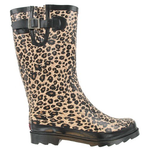 Chooka Cheetah Pattern Rubber Boots Multi
