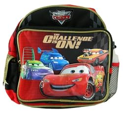 Disney Pixar Cars Backpack - Toddler Size School Bag - The Challenge Is On !